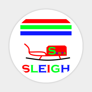 Santa Sleigh Magnet